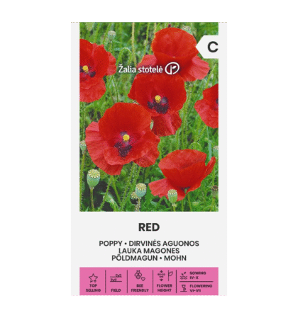 Papaveri seemned "Poppy Red"