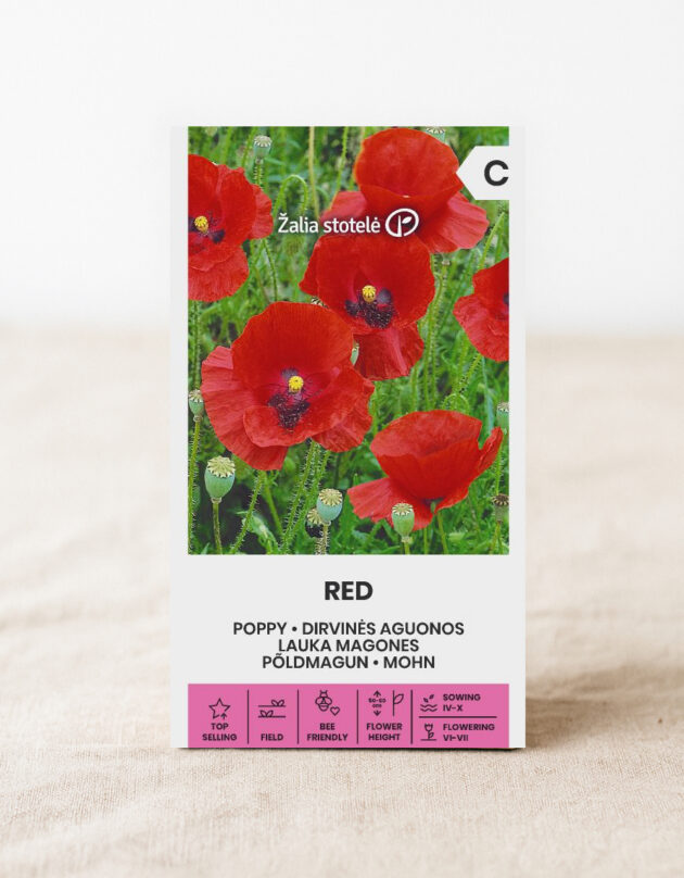 Papaveri seemned "Poppy Red" - Pilt 2