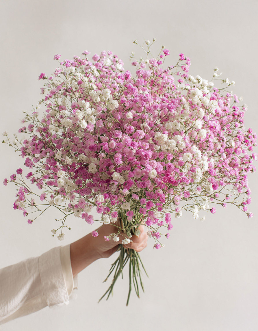 Kipslillede komplekt: roosa ja valge