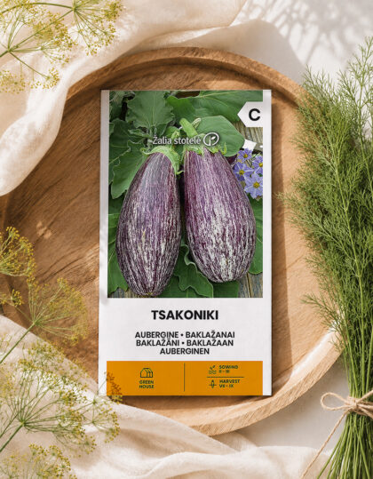 Baklažaani seemned ‘Tsakoniki’
