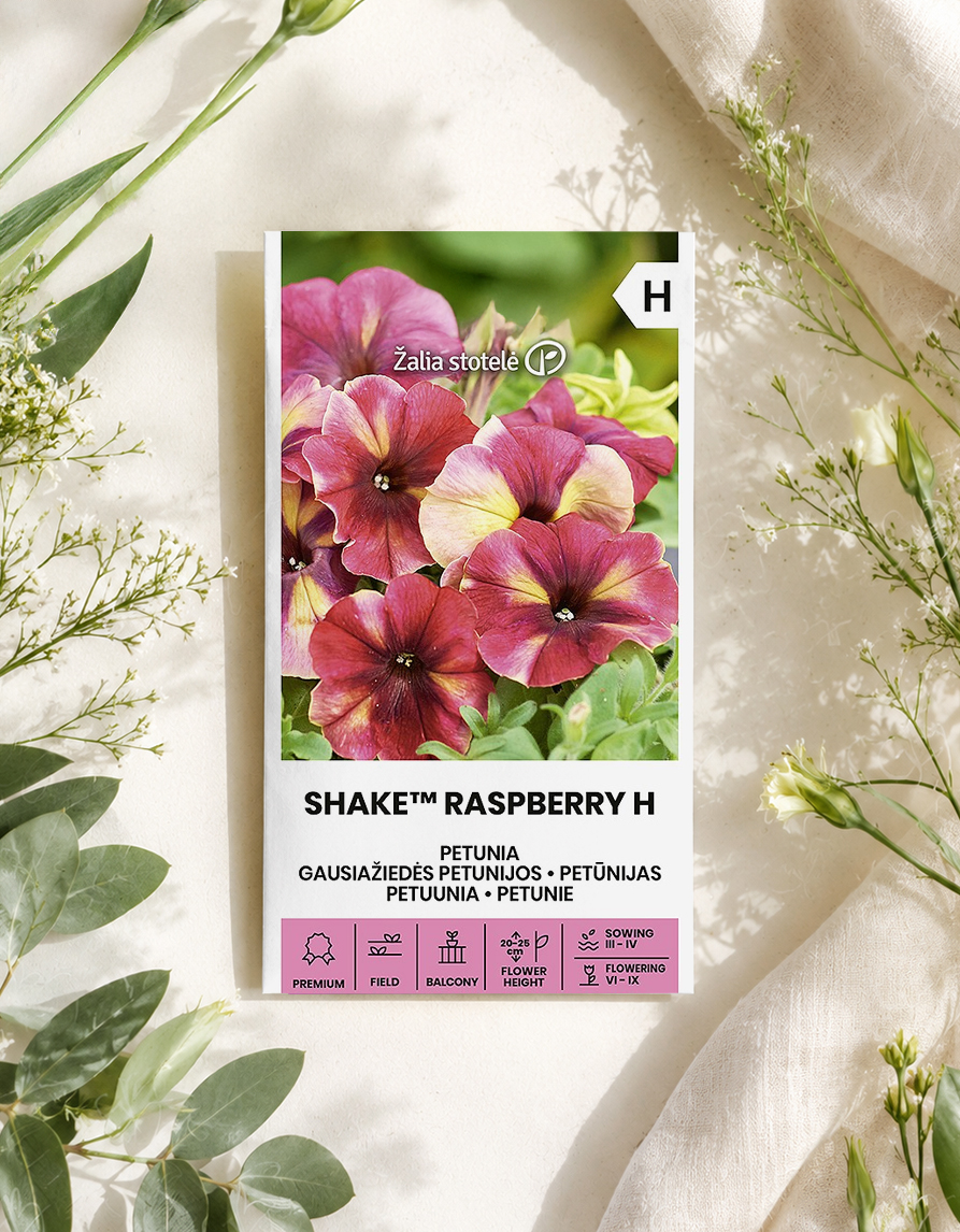 Petuunia ‘Shake™ Raspberry H’ seemned